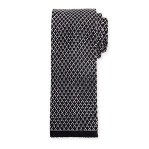Tom Ford Blue Knit Tie Silk-Blend